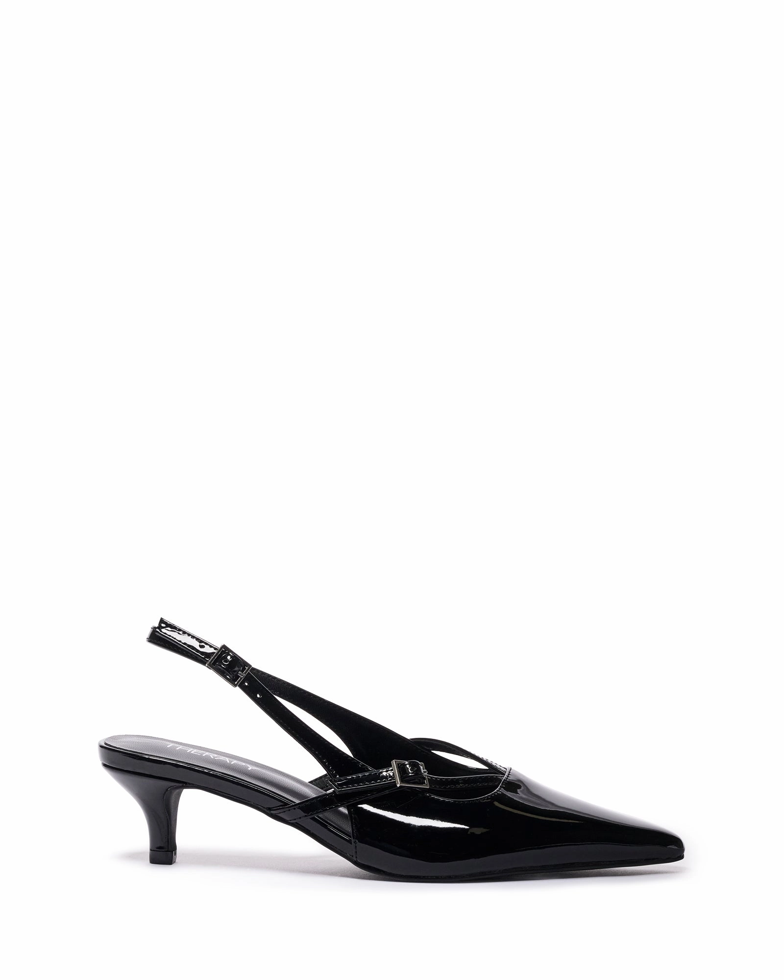 Irving Slingback Heel Black Patent High Heels And Purse
