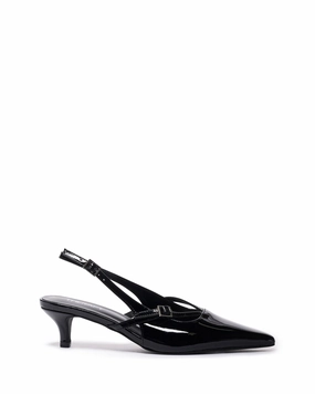 Buy High Heel Shoes Irving Slingback Heel Black Patent