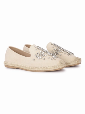 Isola Embellished Flat Espadrilles Steve Madden Loafers