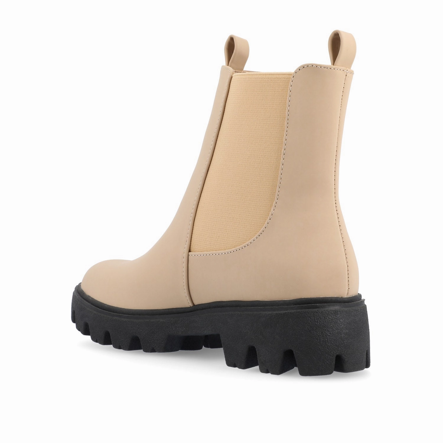 IVETTE CHELSEA BOOTIES IN VEGAN LEATHER Chelsea Boots With Brown Sole