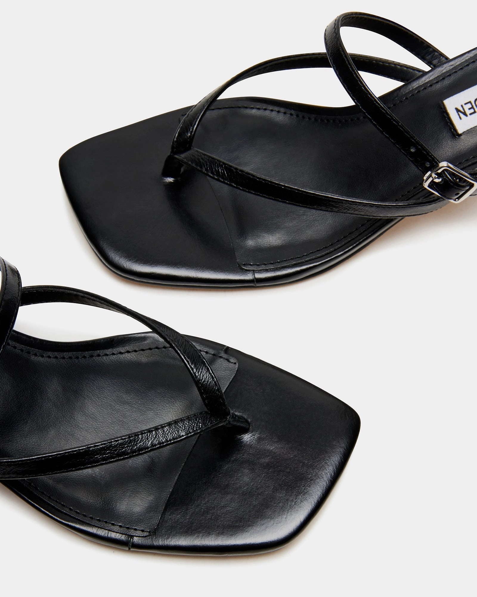 JESSA BLACK LEATHER - SM REBOOTED High Heel Thong