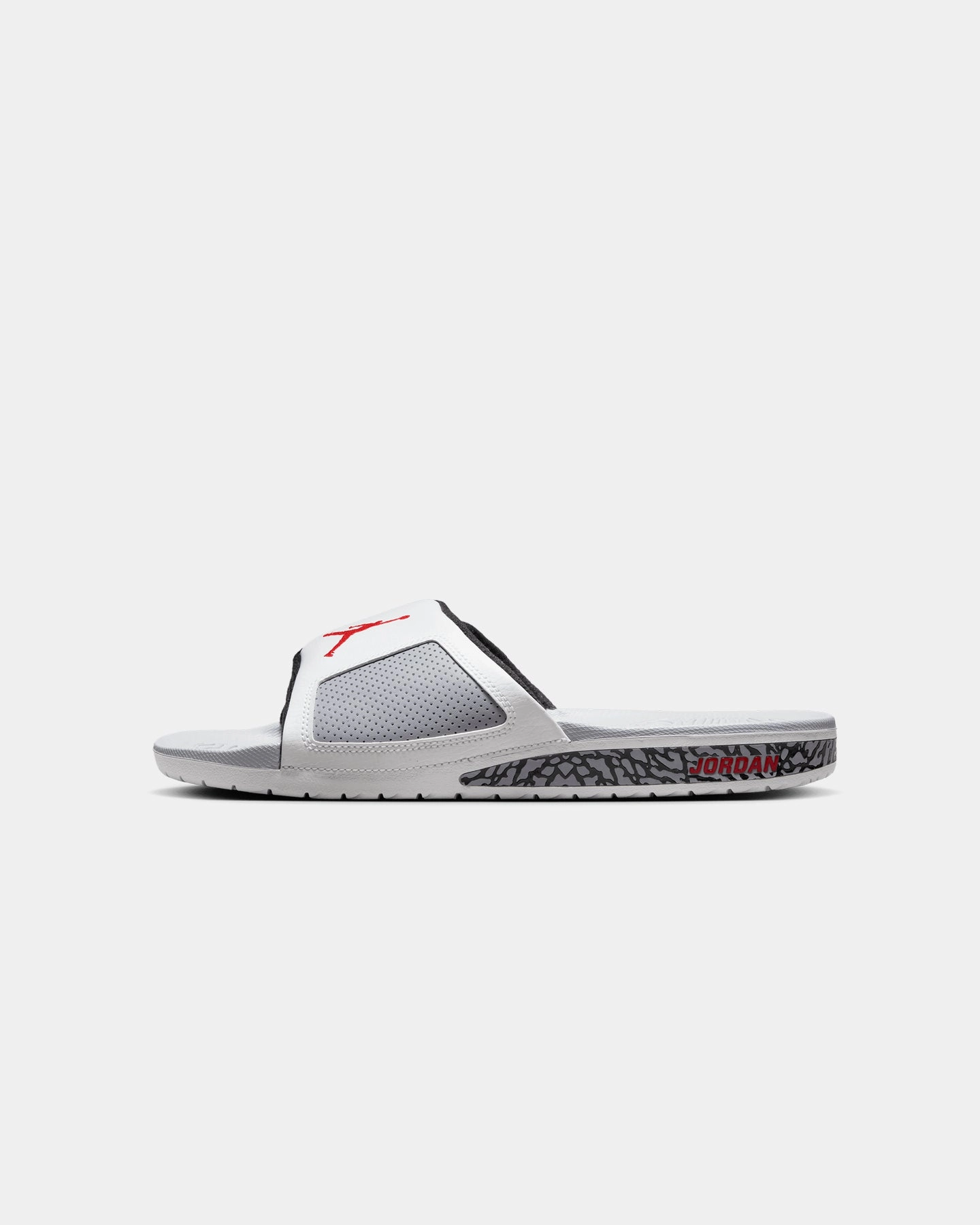 Jordan Hydro III Slides Summit White/Fire Red Vintage Bedroom Slippers