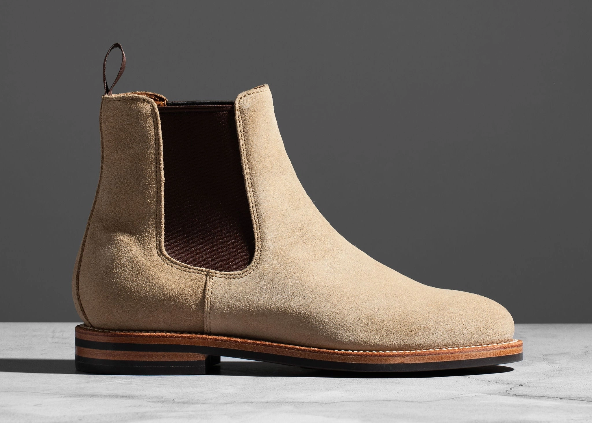 Josephine Chelsea Boot Tan Suede Kodiak Low Rider Chelsea Boots