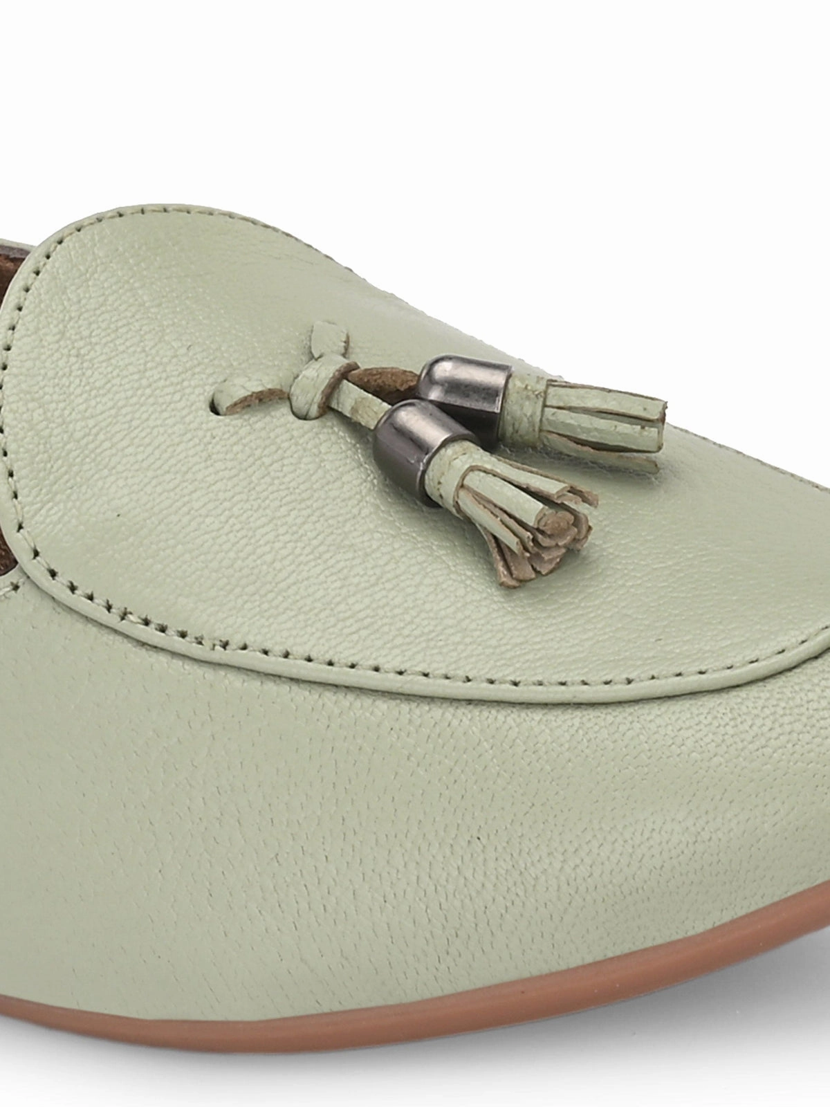 Katie Leather Tassel Loafers Capri Loafers