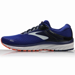 Top Rated Marathon Running Shoes Brooks Defyance 11 Men's Running Shoe - Blue/Orange/White