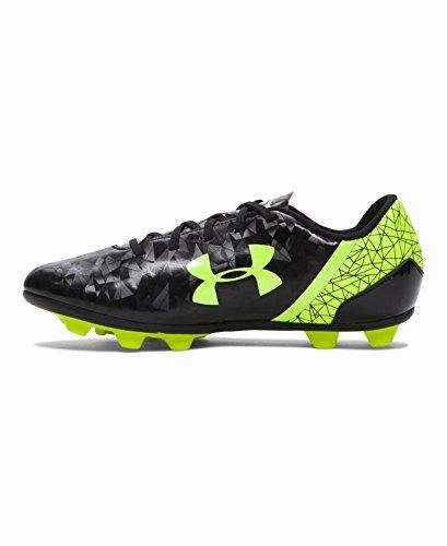 Kids Ua B Sf Flash Hg Jr. Soccer Toddler/Little Kid/Big Kid Black/HighVis Yellow Athletic Shoe Soccer Cleats Pink