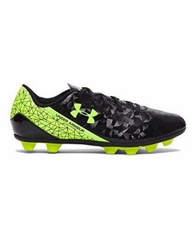 Soccer Cleats With Heel Cushion Kids Ua B Sf Flash Hg Jr. Soccer Toddler/Little Kid/Big Kid Black/HighVis Yellow Athletic Shoe