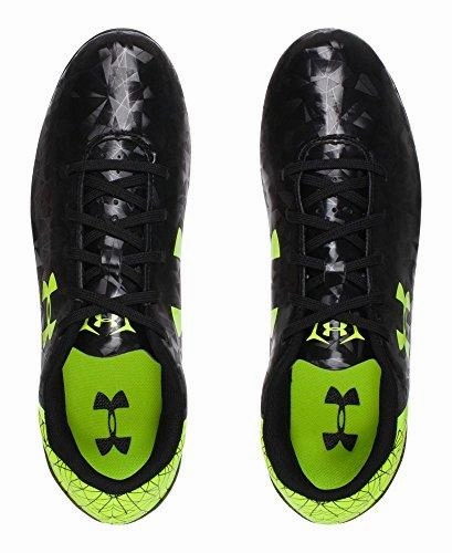 Kids Ua B Sf Flash Hg Jr. Soccer Toddler/Little Kid/Big Kid Black/HighVis Yellow Athletic Shoe Fastflex Soccer Cleats