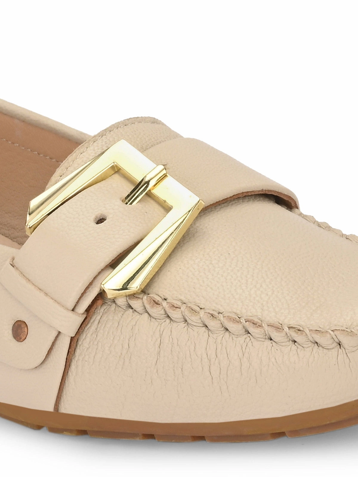 Kiya Buckled Leather Loafers Belgian Shoes Henri Loafers