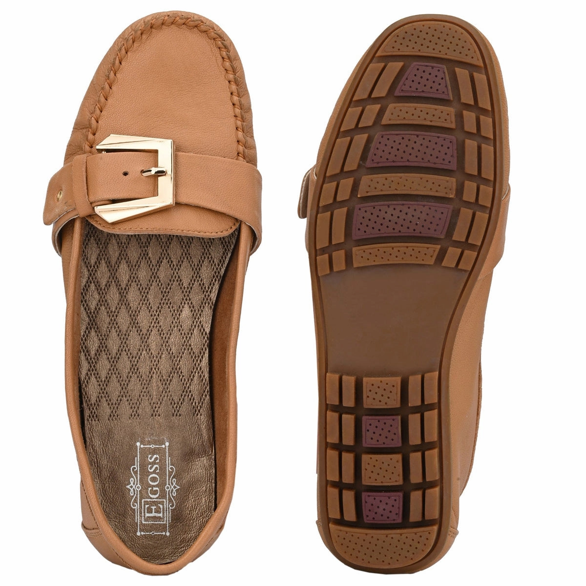 Modern Loafers Kiya Buckled Leather Loafers