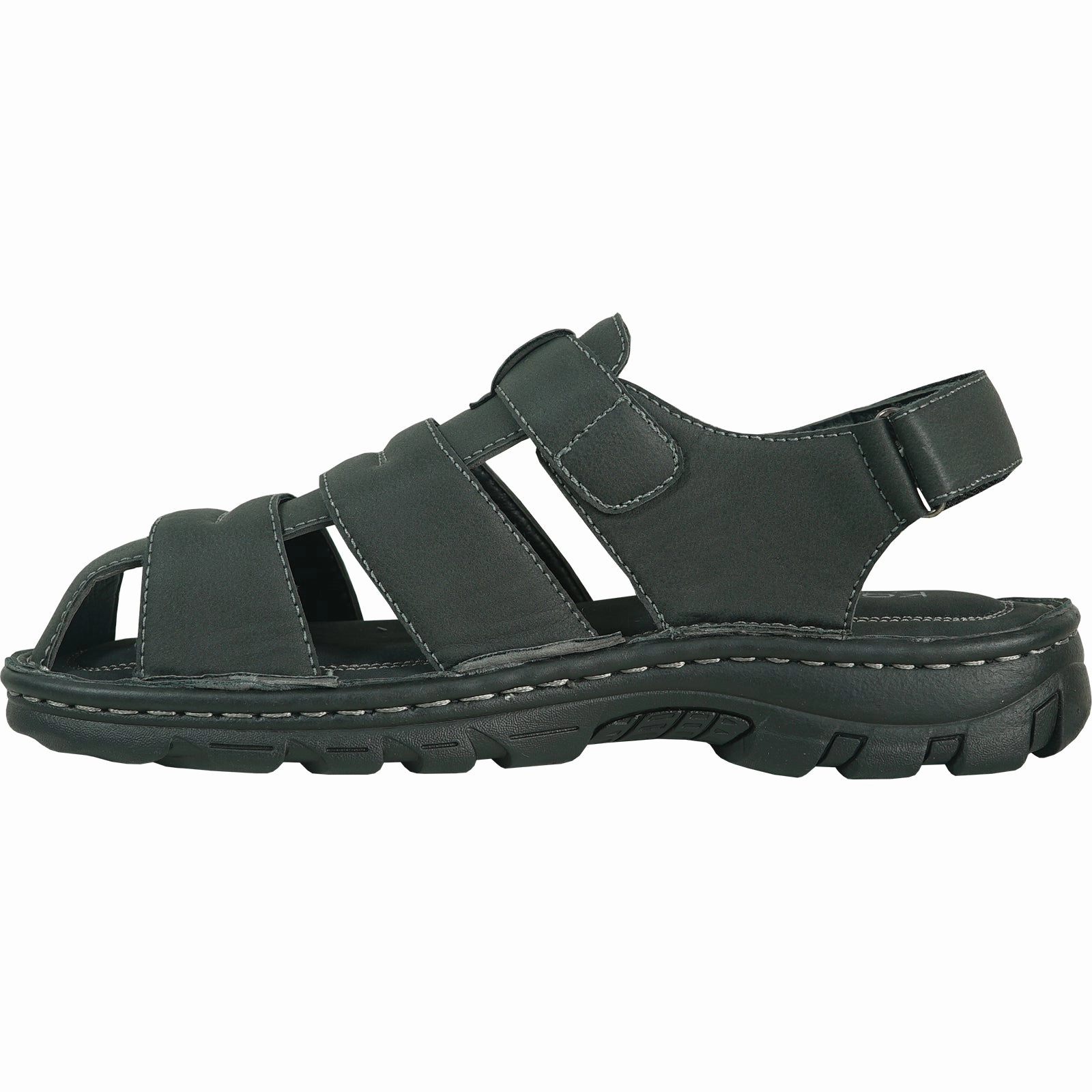 Sandals Nail Spa Sylvania Ohio KOZI Men Sandal FISHMAN-1 Black