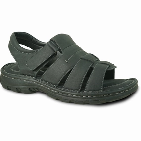 Sandals That Cover Toes KOZI Men Sandal FISHMAN-2 Black
