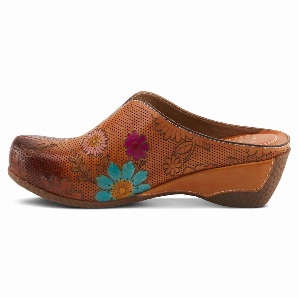All Clogs L'Artiste By Spring Step Chienti Camel Multi Clog (Women's)