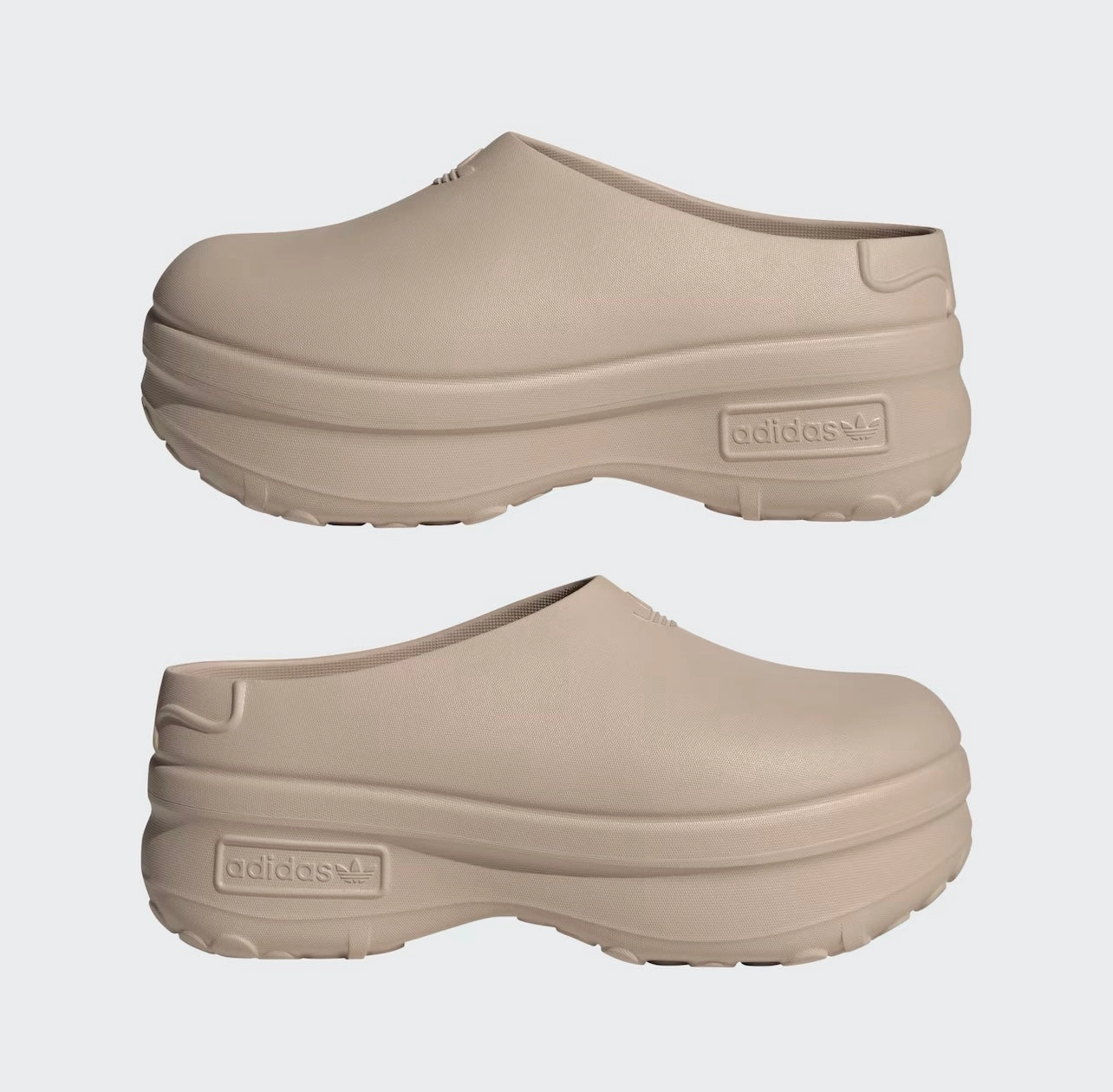 Ladies Pool Slides LADIES' ADIFOM STAN SMITH MULE SHOES - Wonder Taupe