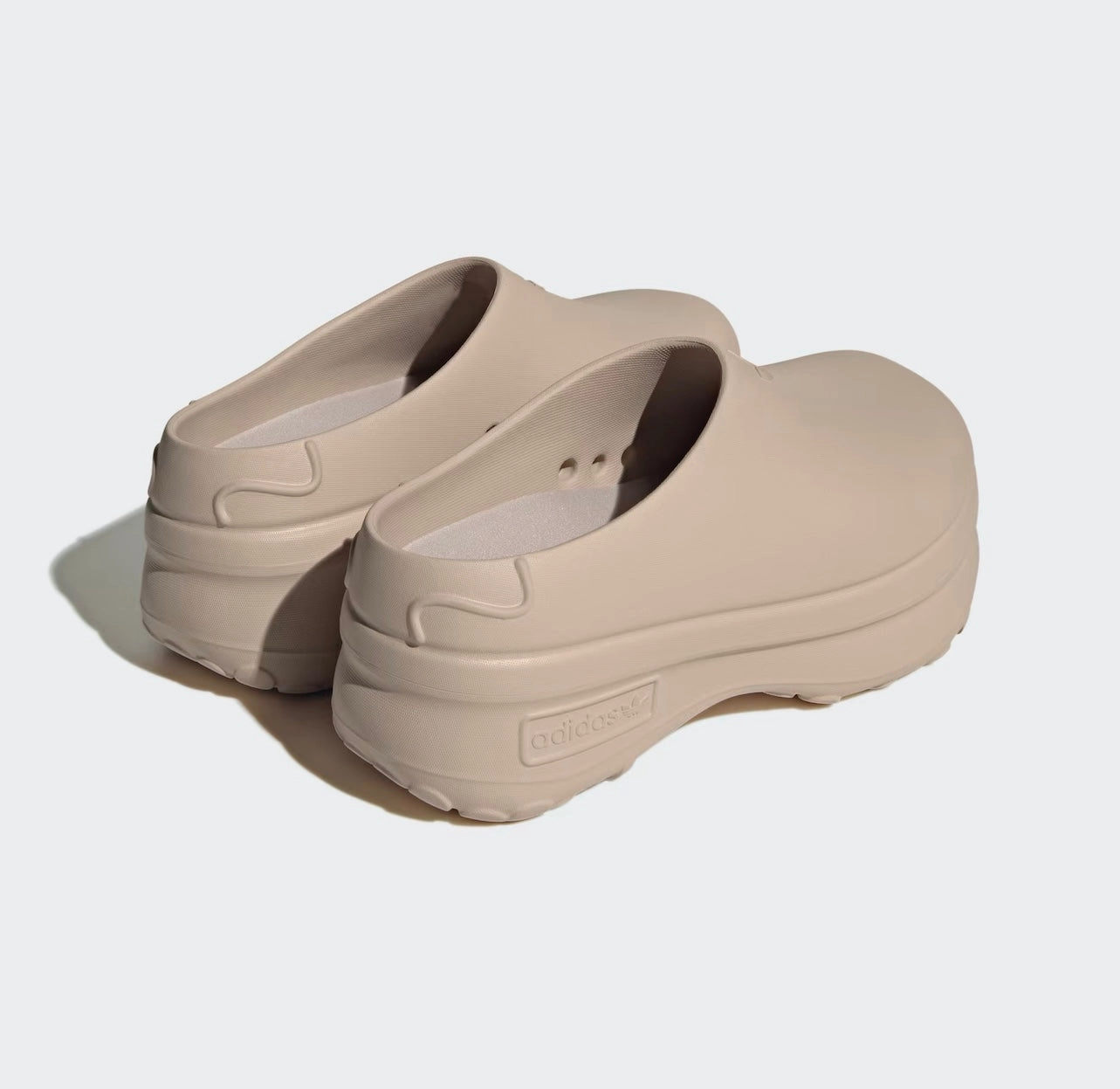 LADIES' ADIFOM STAN SMITH MULE SHOES - Wonder Taupe Swim Slippers