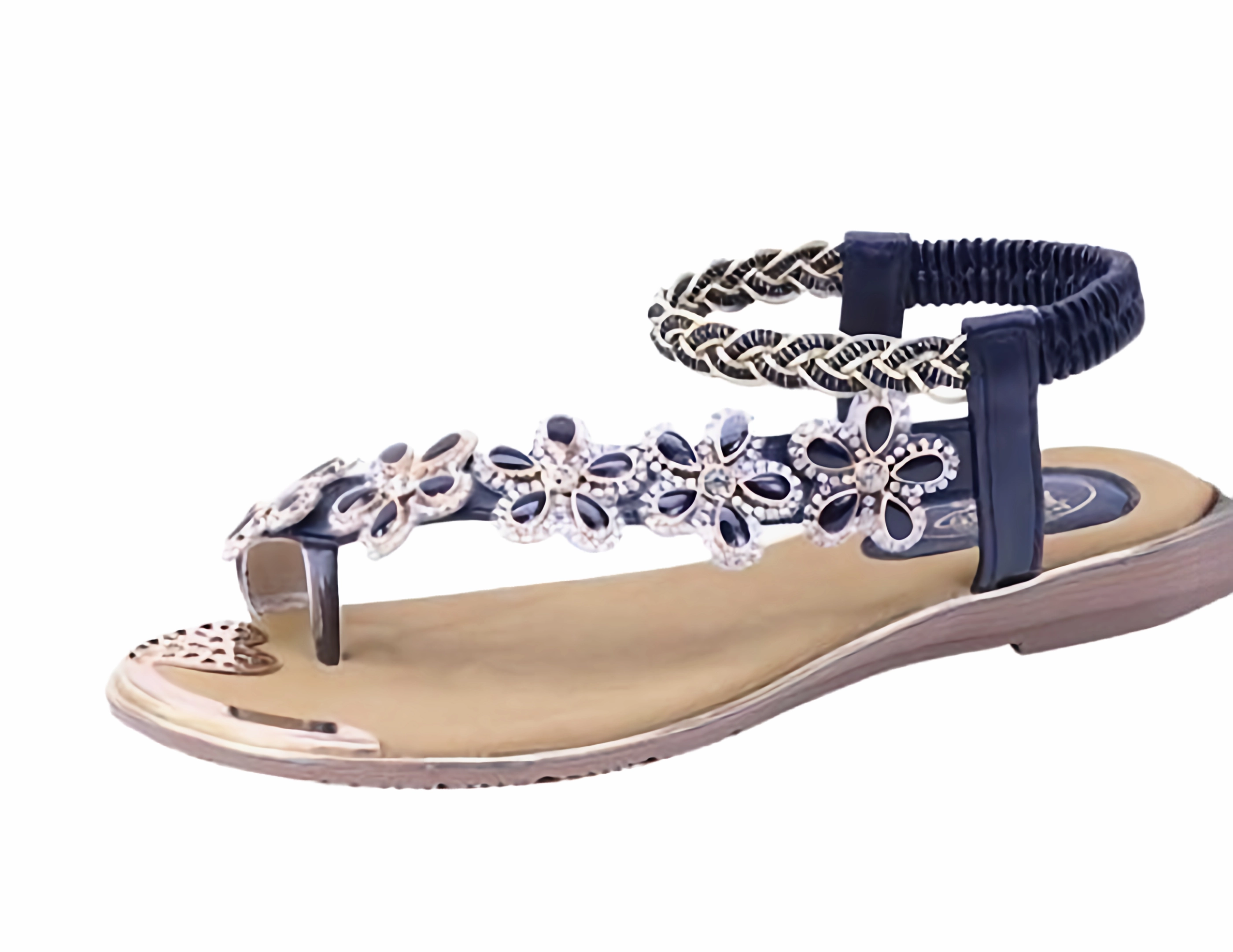 Sandals High Platform Ladies Flat Ankle Flower Sandals