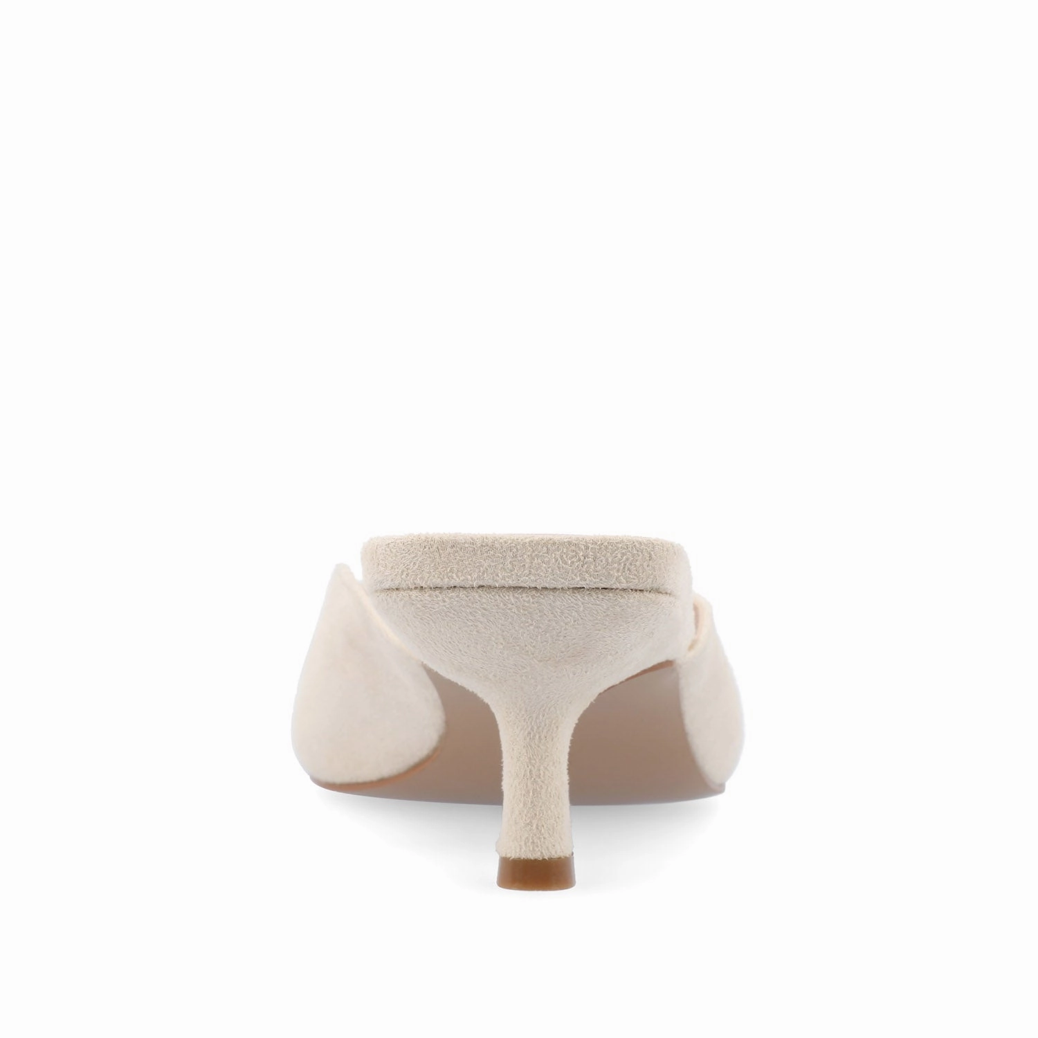 LARNA FAUX SUEDE PEEP TOE KITTEN HEELS IN WIDE Light Brown Or Tan Suede Heeled Knee High Boots