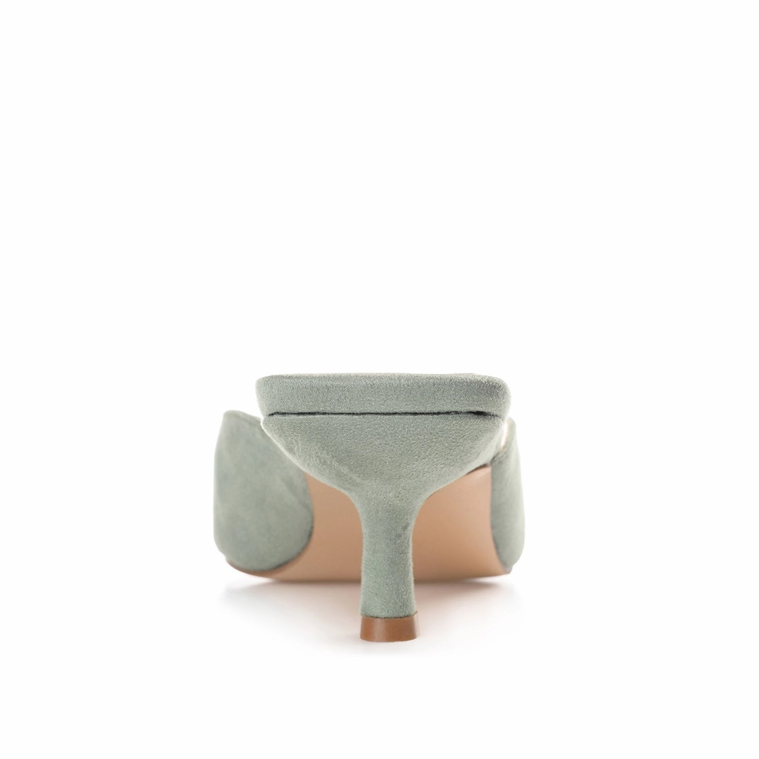 Rubber High Heel Rain Boots LARNA FAUX SUEDE PEEP TOE KITTEN HEELS IN WIDE