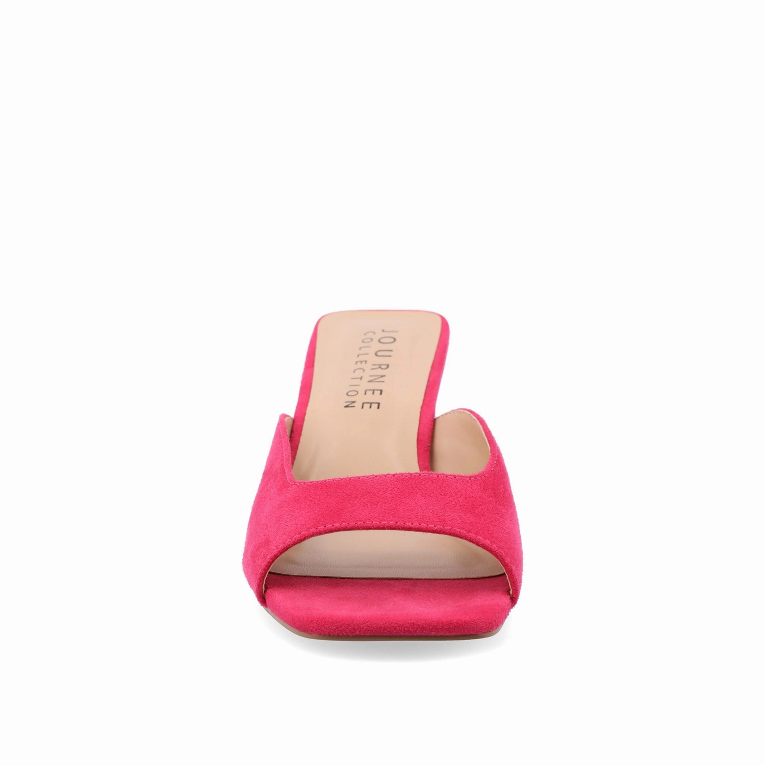 High Heel Cork Sandals LARNA FAUX SUEDE PEEP TOE KITTEN HEELS IN WIDE