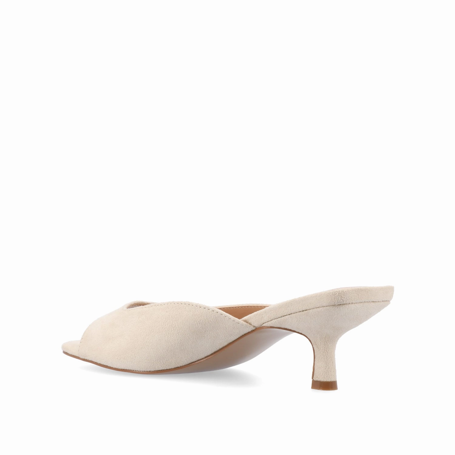 LARNA FAUX SUEDE PEEP TOE KITTEN HEELS IN WIDE Buy High Heel Shoes