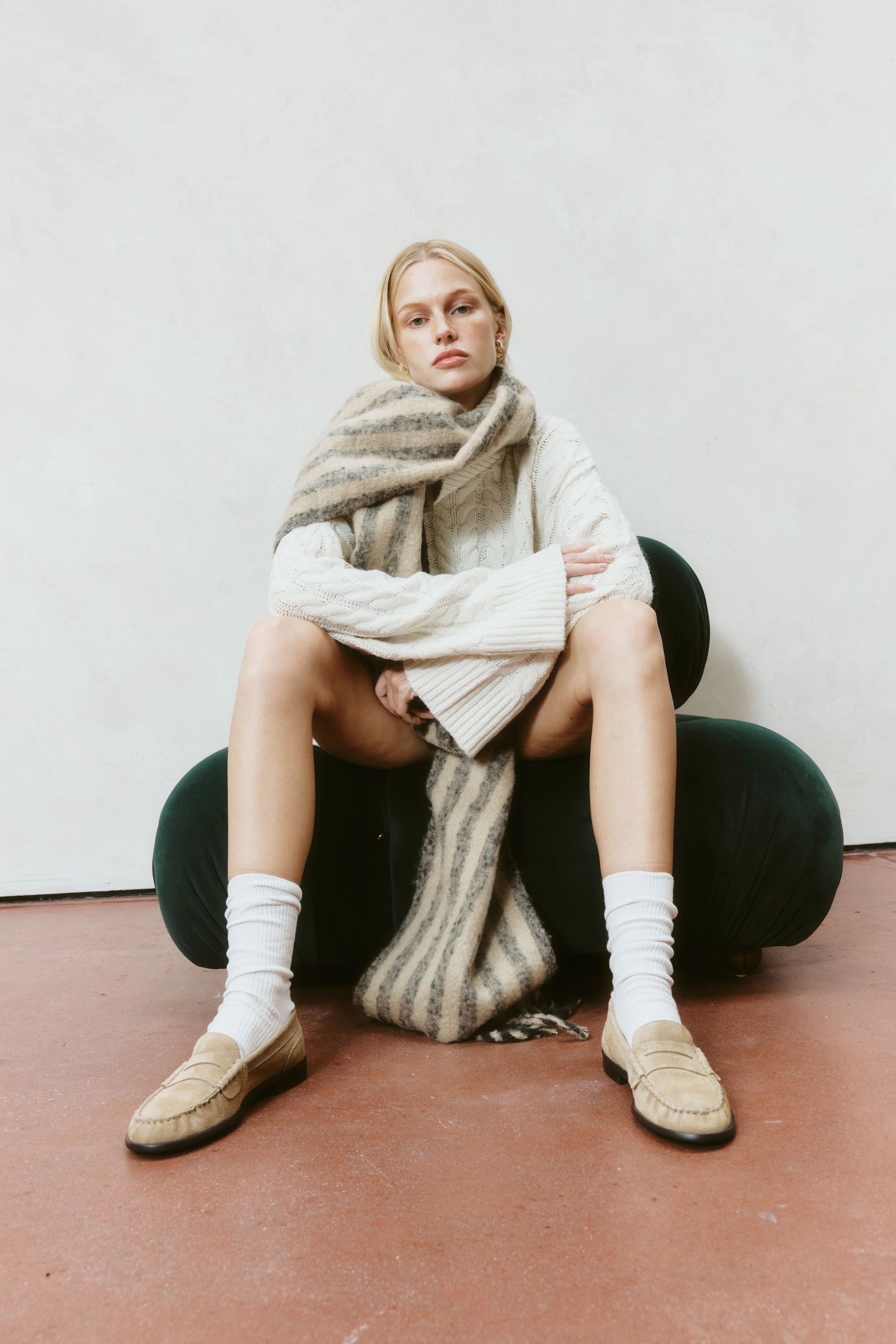 Paddy Loafers - Taupe Suede Brogues Edinburgh