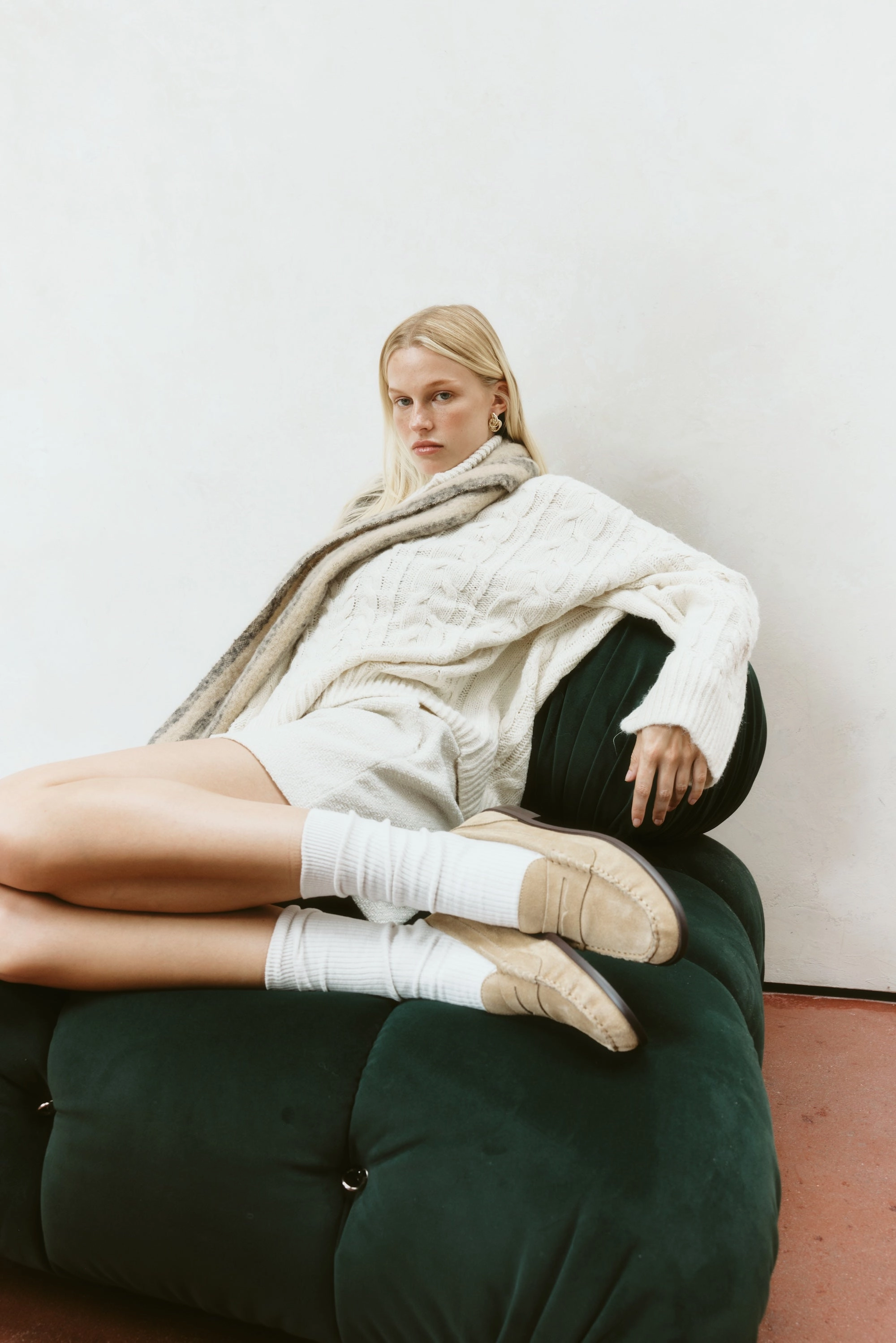 Brogue Meaning Paddy Loafers - Taupe Suede