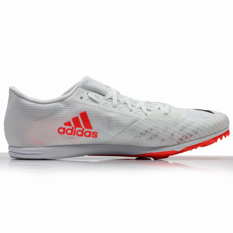 Tempo Running Shoes adidas Distancestar Men's Track Spike - Cloud White/Core Black/Solar Red