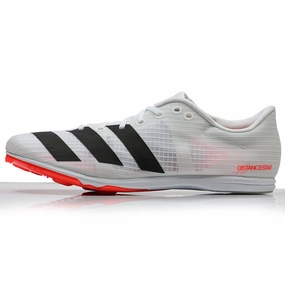 adidas Distancestar Men's Track Spike - Cloud White/Core Black/Solar Red Basketball Running Shoes