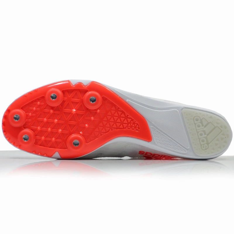 Marathon-ready Running Shoes adidas Distancestar Men's Track Spike - Cloud White/Core Black/Solar Red