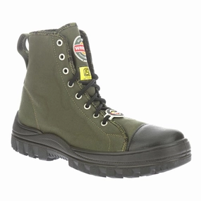 Warrior Olive Green Defence Anti Spike Jungle Boot For Men 3019-05 By Liberty Crochet Boots