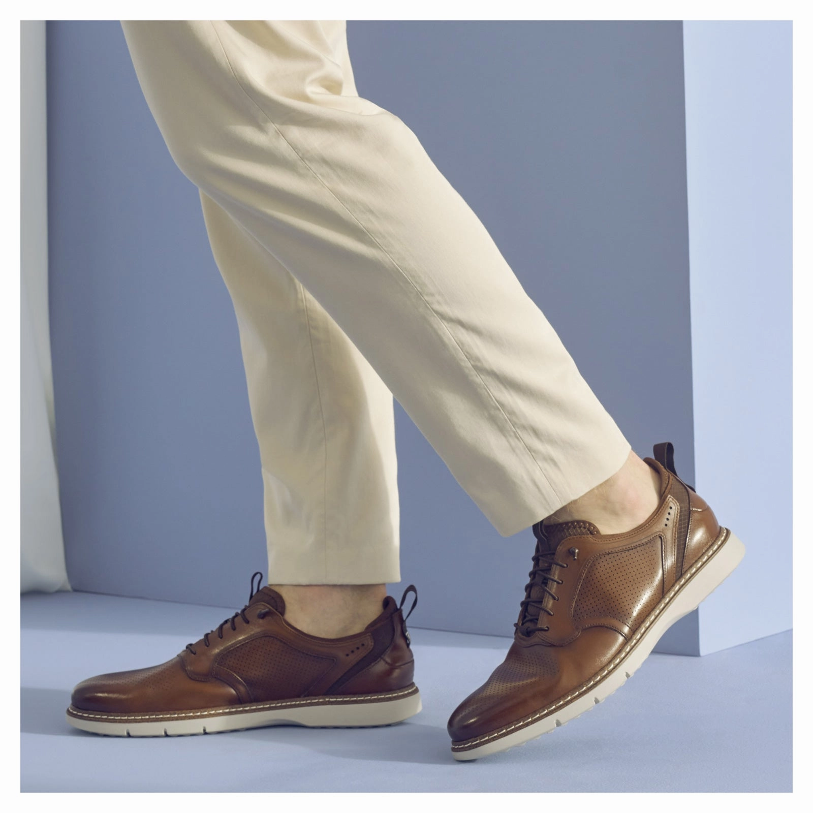 Irish Setter Soft Paw Men's Stacy Adams, Sync Plain Toe Elastic Lace Oxford