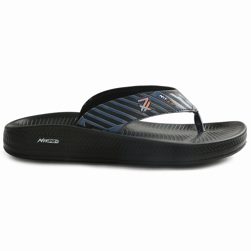 Leap7x Black Casual Flip Flop For Men NITWALK-1 By Liberty Flip Flops Wholesale For Weddings