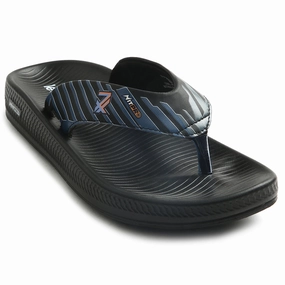 Flip Flop Jk Leap7x Black Casual Flip Flop For Men NITWALK-1 By Liberty