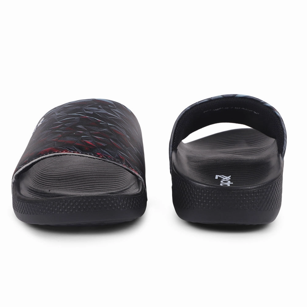 Pineapple Slippers Leap7x By Liberty Men NITWALK-2 Black Casual Slides