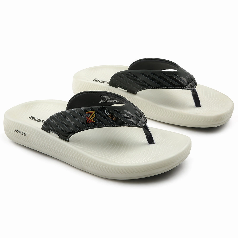 Leap7x Grey Casual Flip Flop For Men NITWALK-1 By Liberty Ugly Flip Flops
