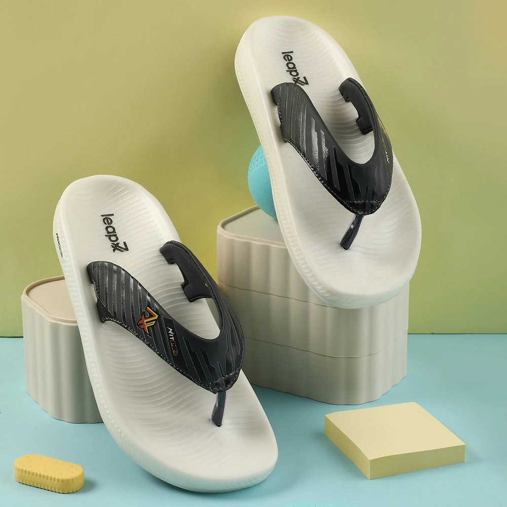 Leap7x Grey Casual Flip Flop For Men NITWALK-1 By Liberty Best Flip Flops For Wet Feet