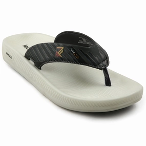 Stretch Flip Flops Leap7x Grey Casual Flip Flop For Men NITWALK-1 By Liberty