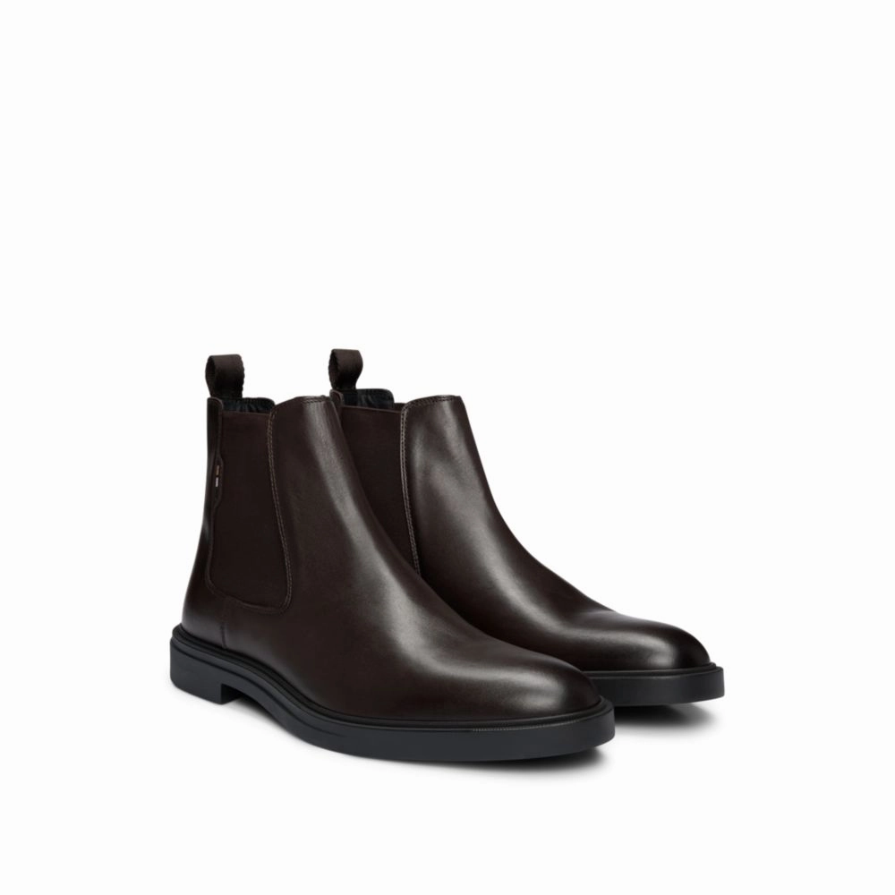 Leather Chelsea boots with signature-stripe detail Crickit Chelsea Boots