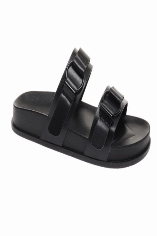 Good Walking Sandals Leather Double Strapped Sandals