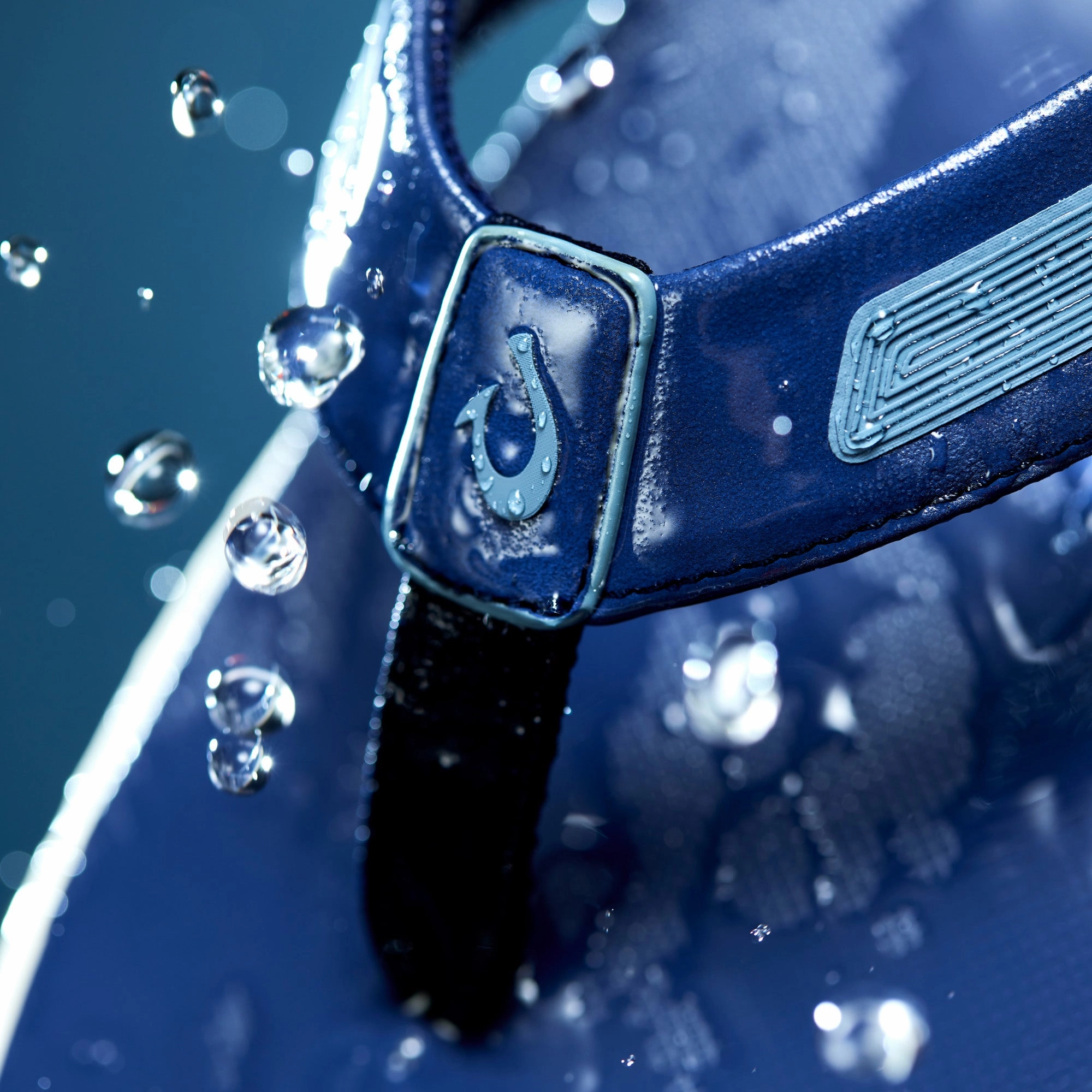 Leeward - Navy Flip Flops For Flat Feet