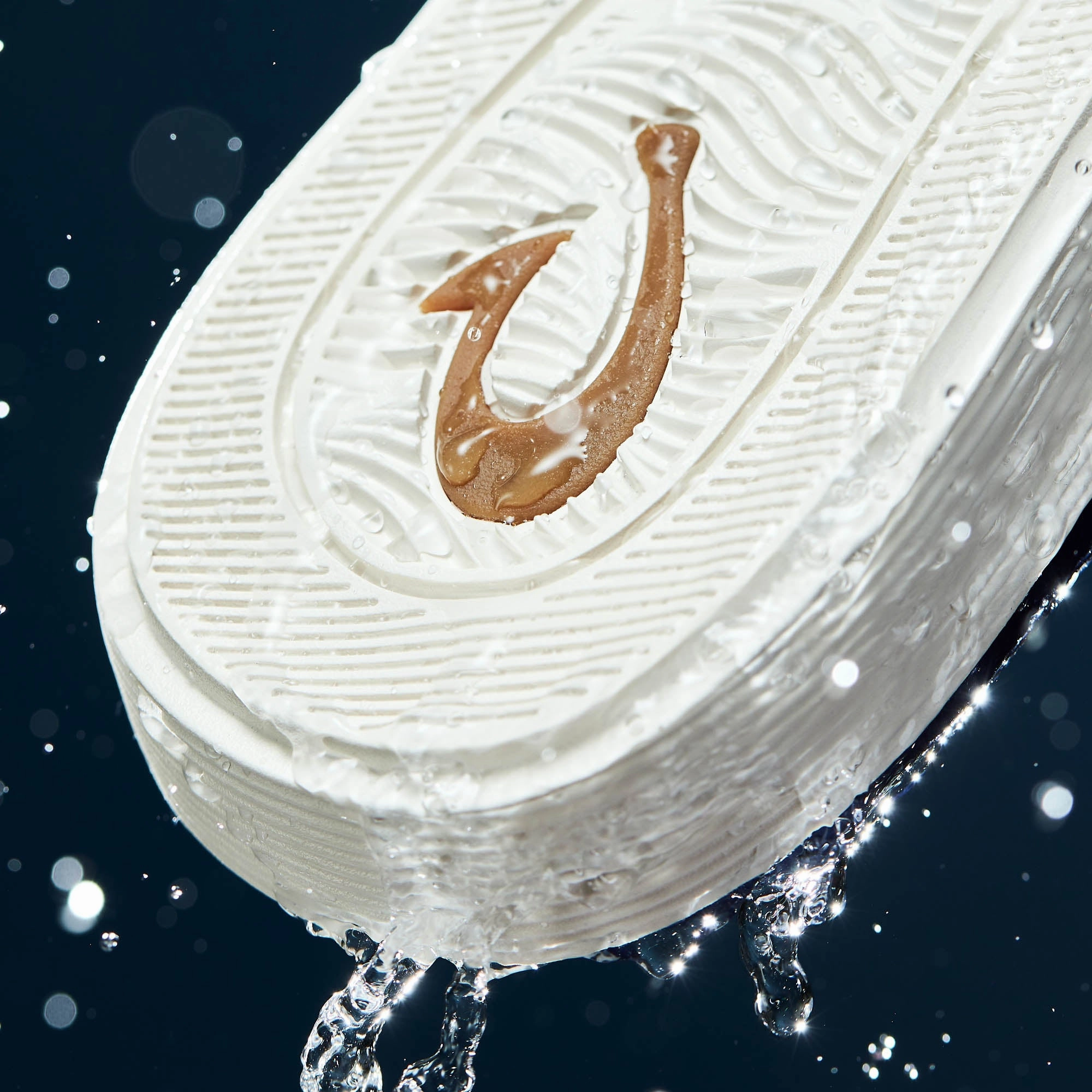 Leeward - Navy Plaka Relief Flip Flops