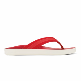 Leeward - Red Lava Flip Flops Padded