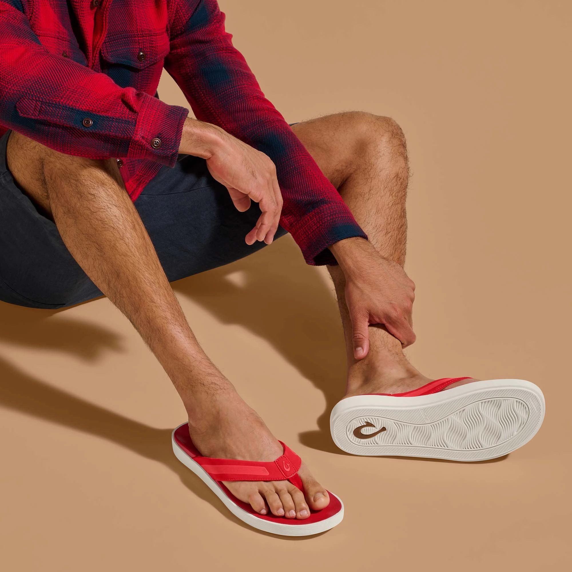 Leeward - Red Lava Ronaldo Flip Flops