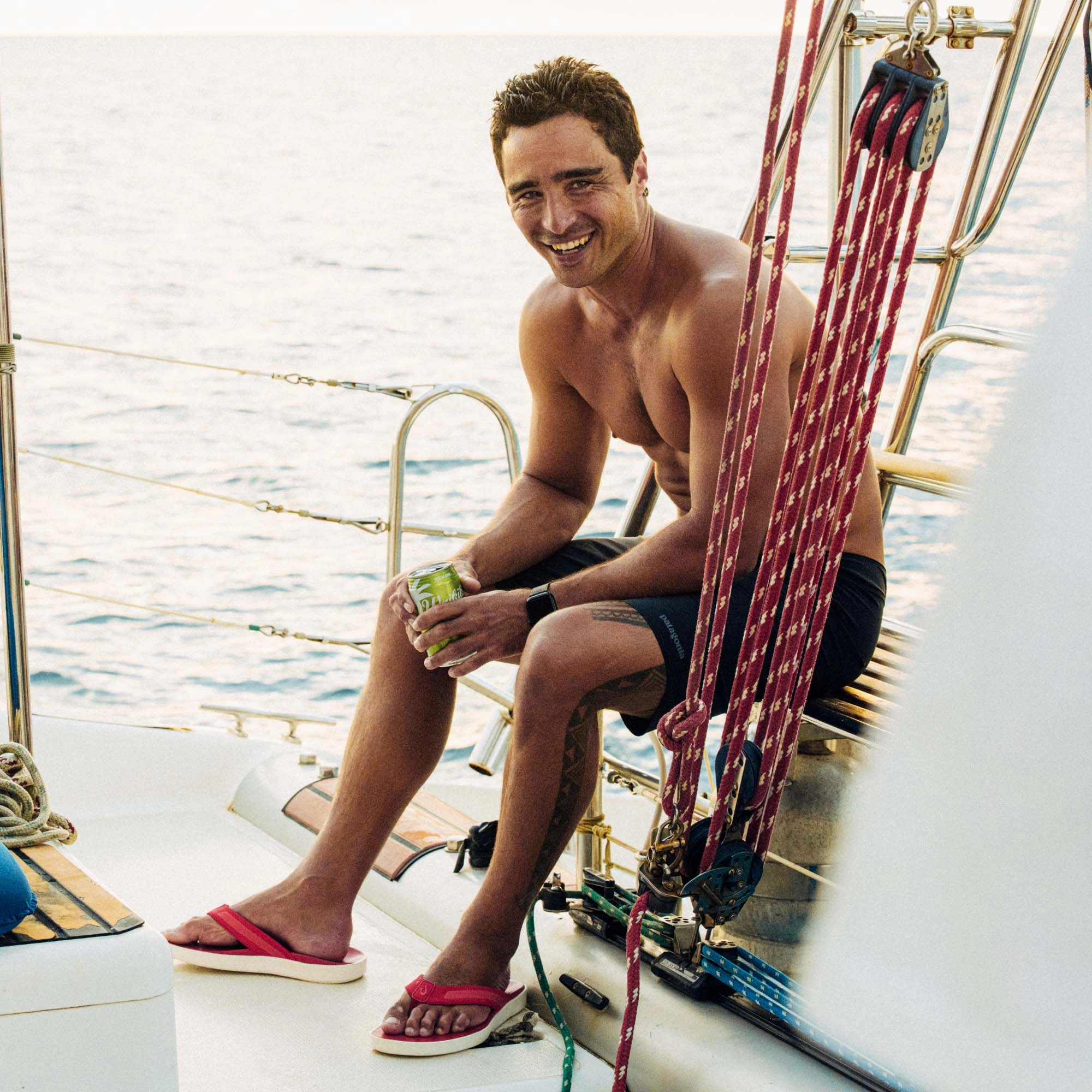 Leeward - Red Lava Locals Flip Flops