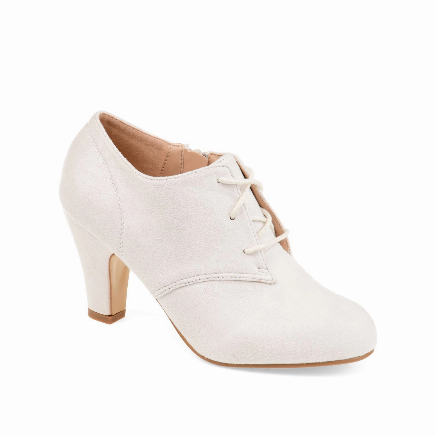 LEONA LACE-UP BOOTIES IN FAUX SUEDE Difference Between Oxfords And Derbys