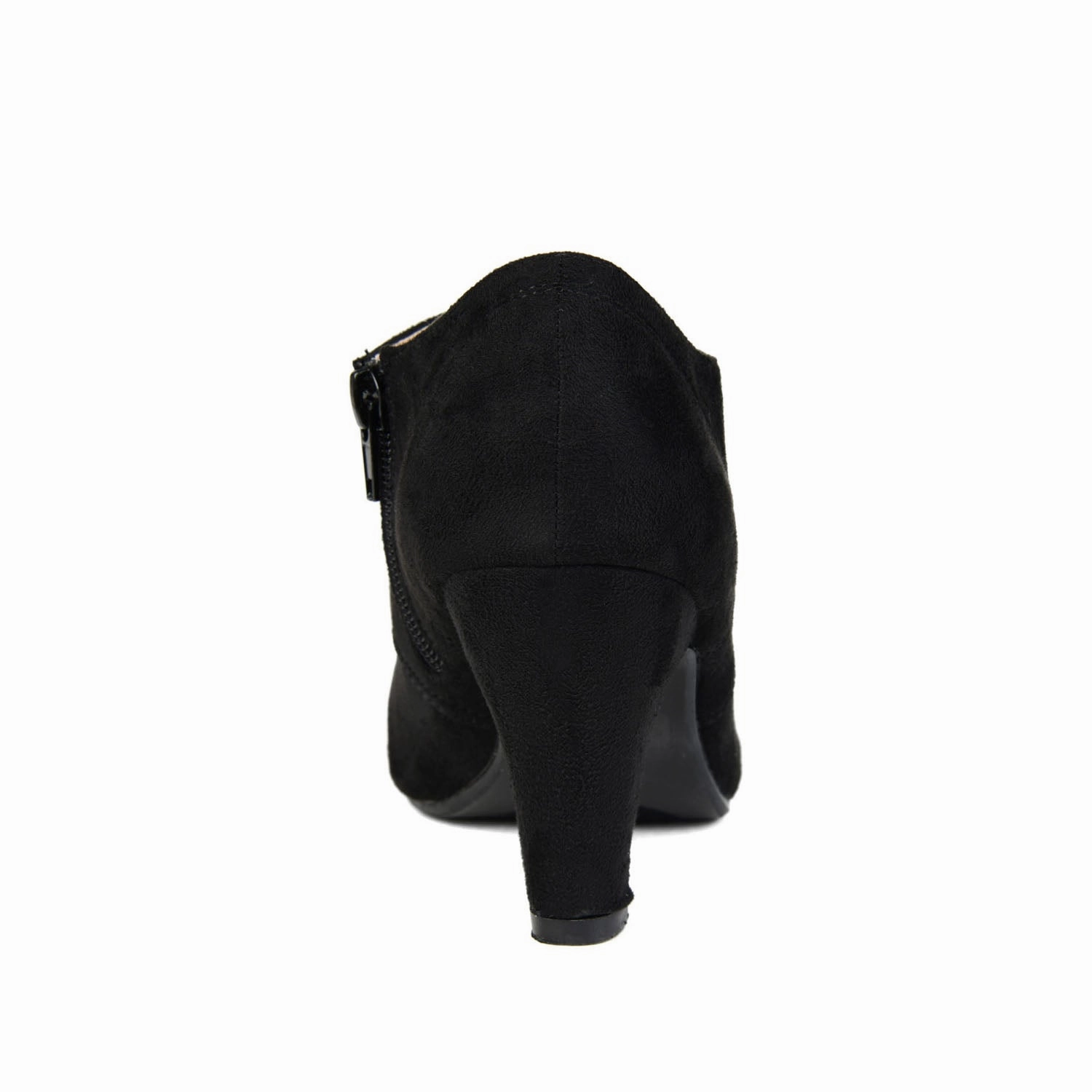 Brown Oxfords With Jeans LEONA LACE-UP BOOTIES IN FAUX SUEDE