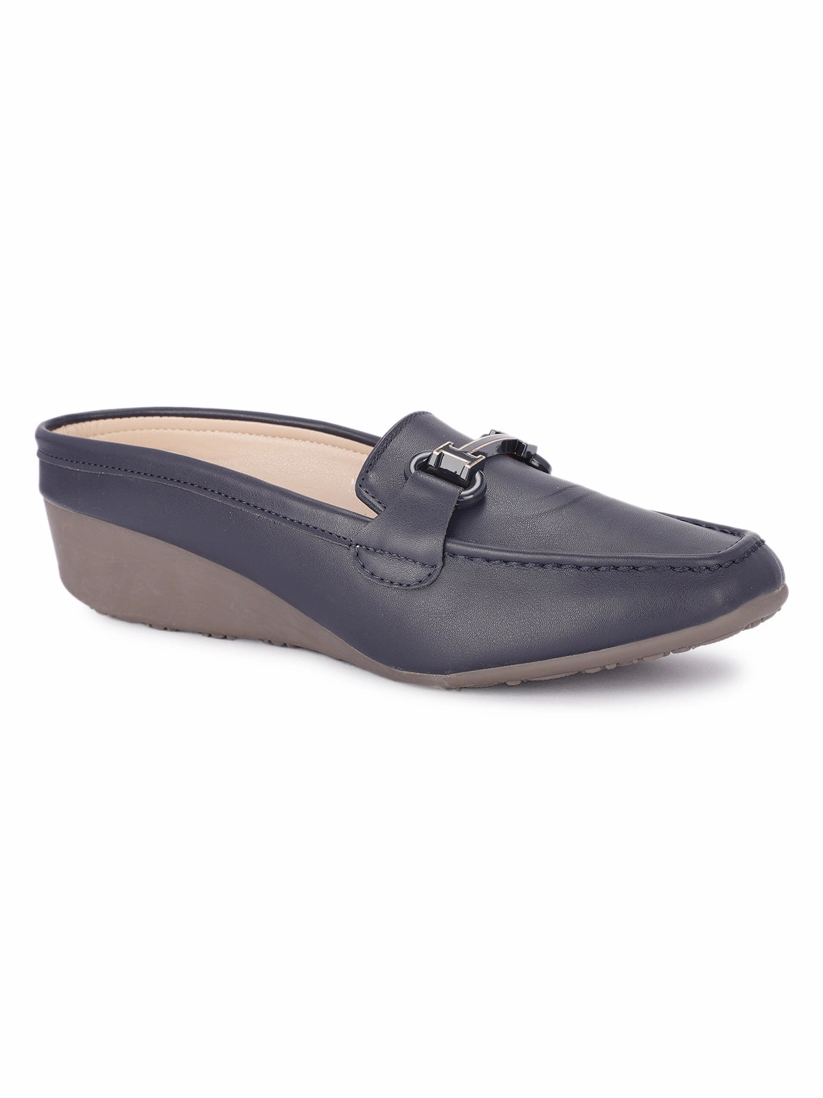 Loafers With A Suit Leto Cushioned Back Open Mules