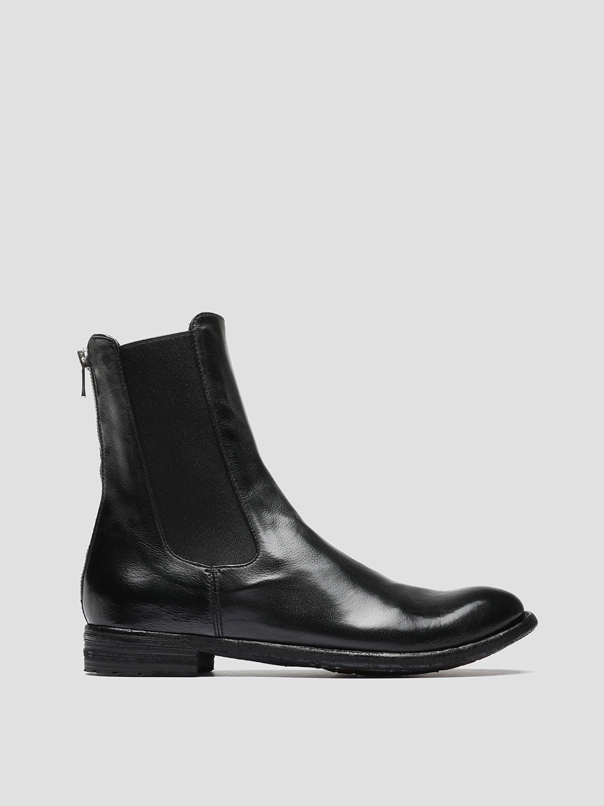 Durable Chelsea Boots LEXIKON 073 - Black Leather Chelsea Boots