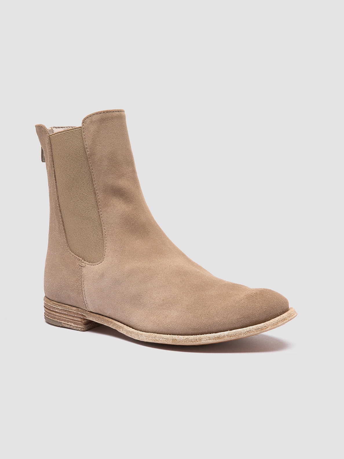 LEXIKON 551 - Beige Suede Zipped Boots Wyatt Chelsea Boot Saint Laurent