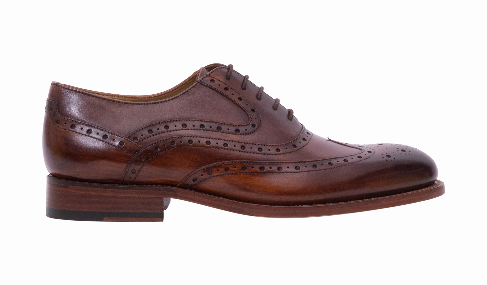 Brogues Cognac Liffey - Hand Brushed Brown